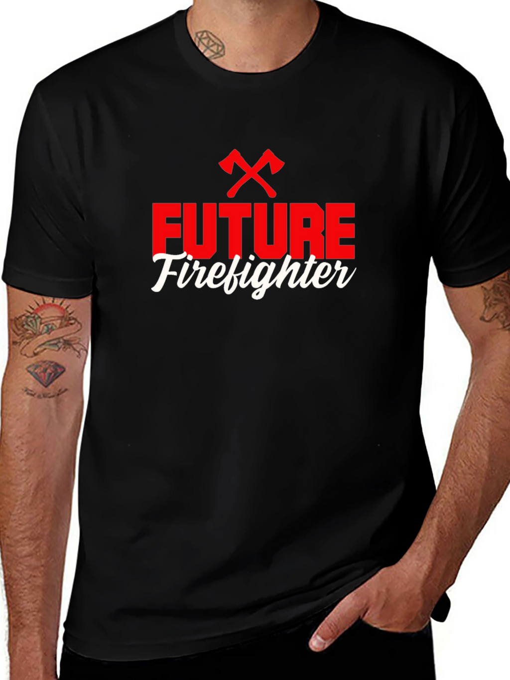 Future Firefighter Graphic Tee - Black