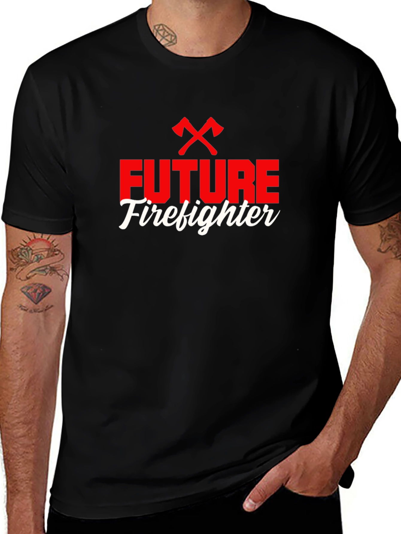 Future Firefighter Graphic Tee - Black