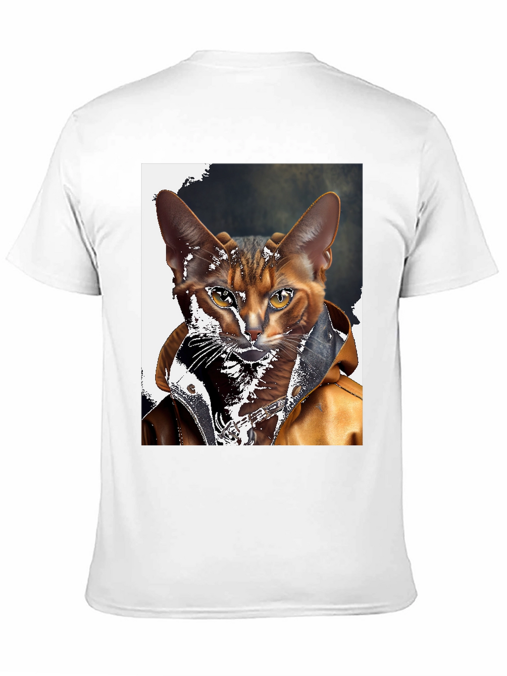 Cool Cat Biker T-Shirt - Rocker Style