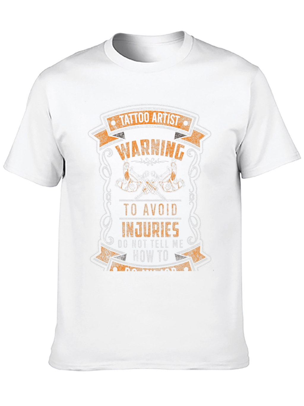 Tattoo Artist Warning Graphic Tee - Black
