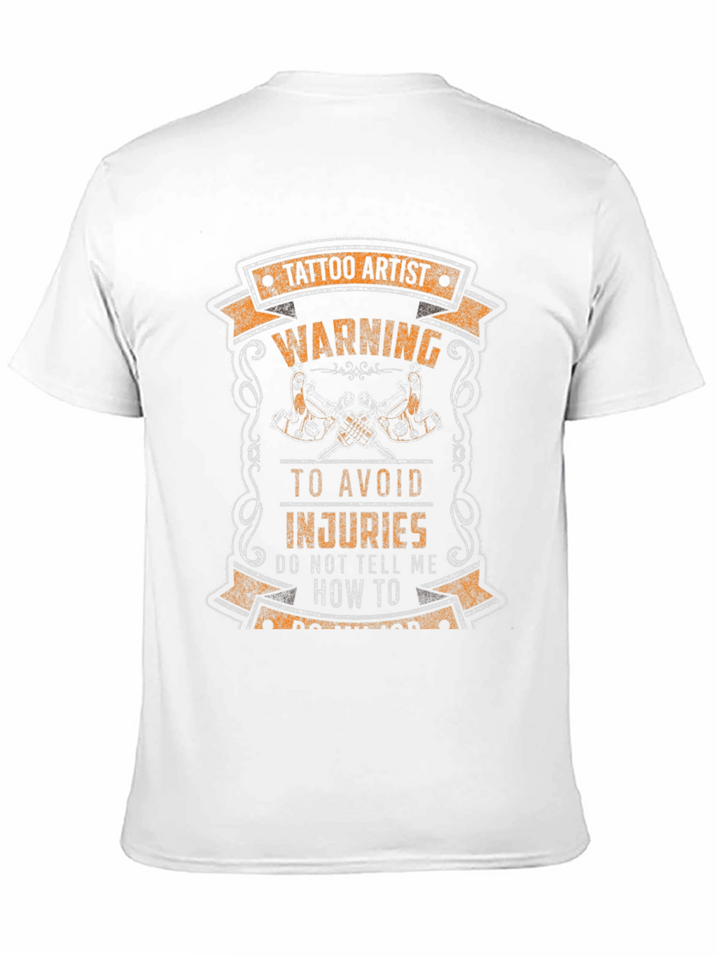 Tattoo Artist Warning Graphic Tee - Black