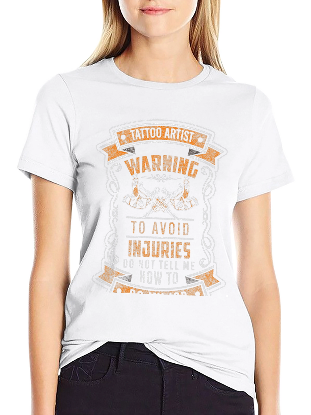 Tattoo Artist Warning Graphic Tee - Black