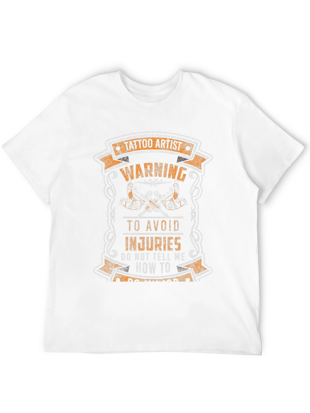 Tattoo Artist Warning Graphic Tee - Black
