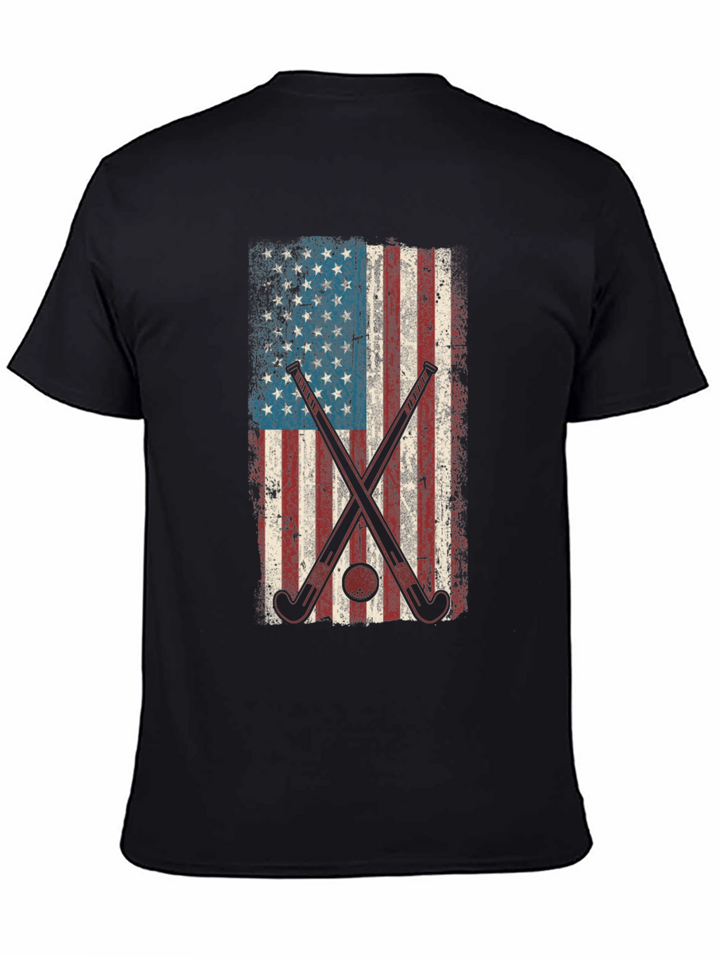 American Flag Hockey Graphic Tee
