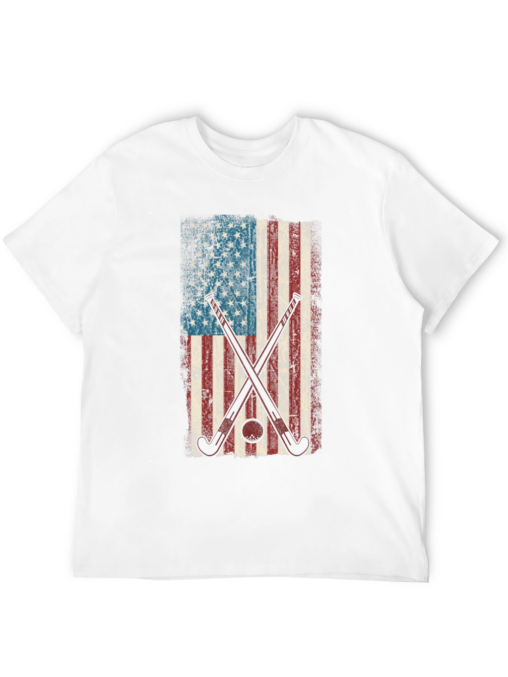 American Flag Hockey Graphic Tee
