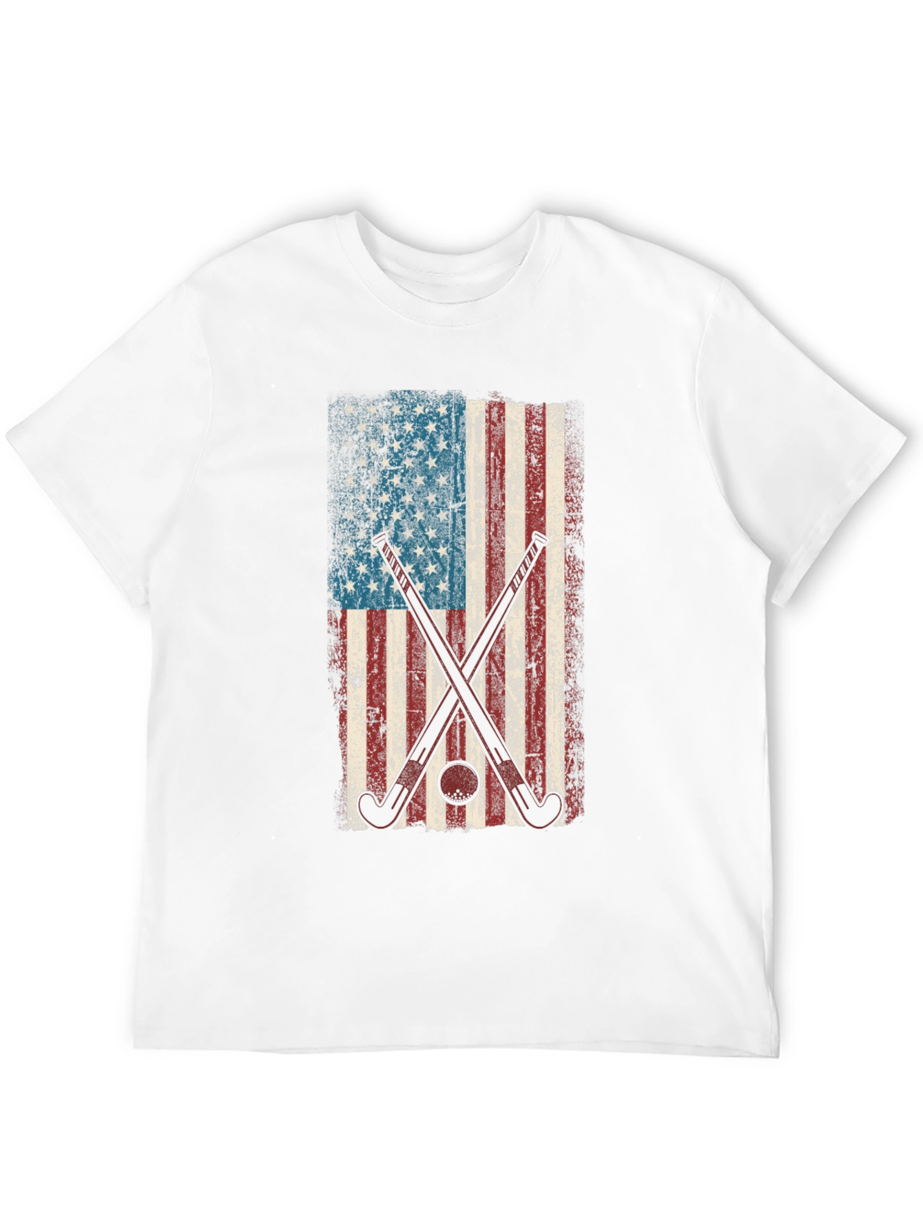 American Flag Hockey Graphic Tee