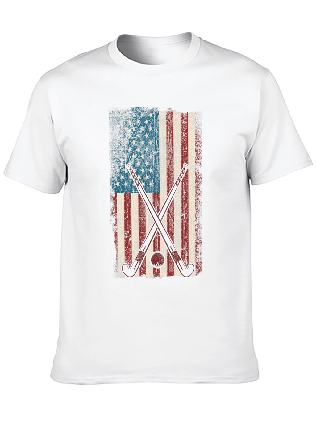 American Flag Hockey Graphic Tee