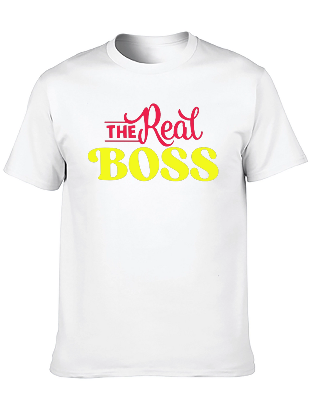 The Real Boss T-Shirt - Black Crew Neck Tee
