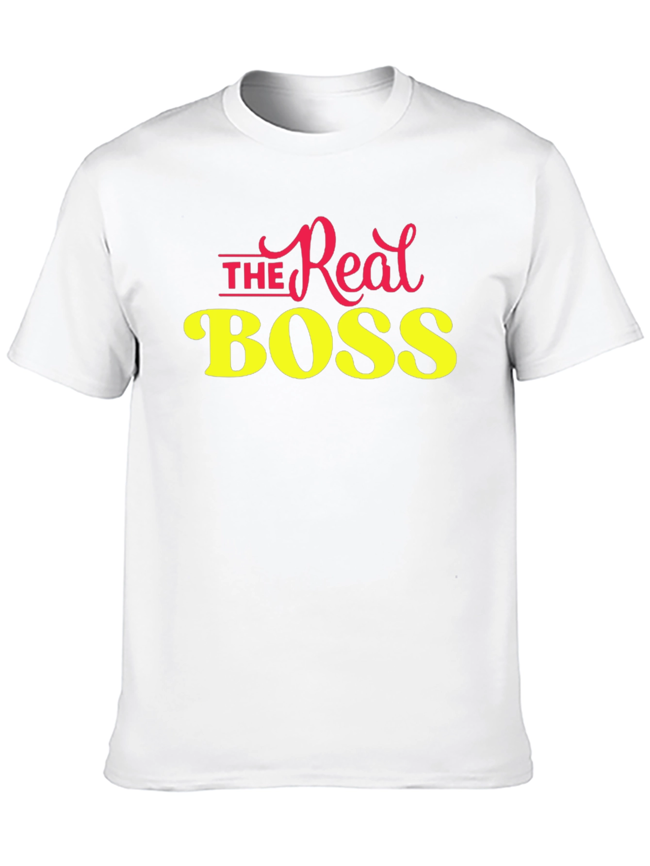 The Real Boss T-Shirt - Black Crew Neck Tee