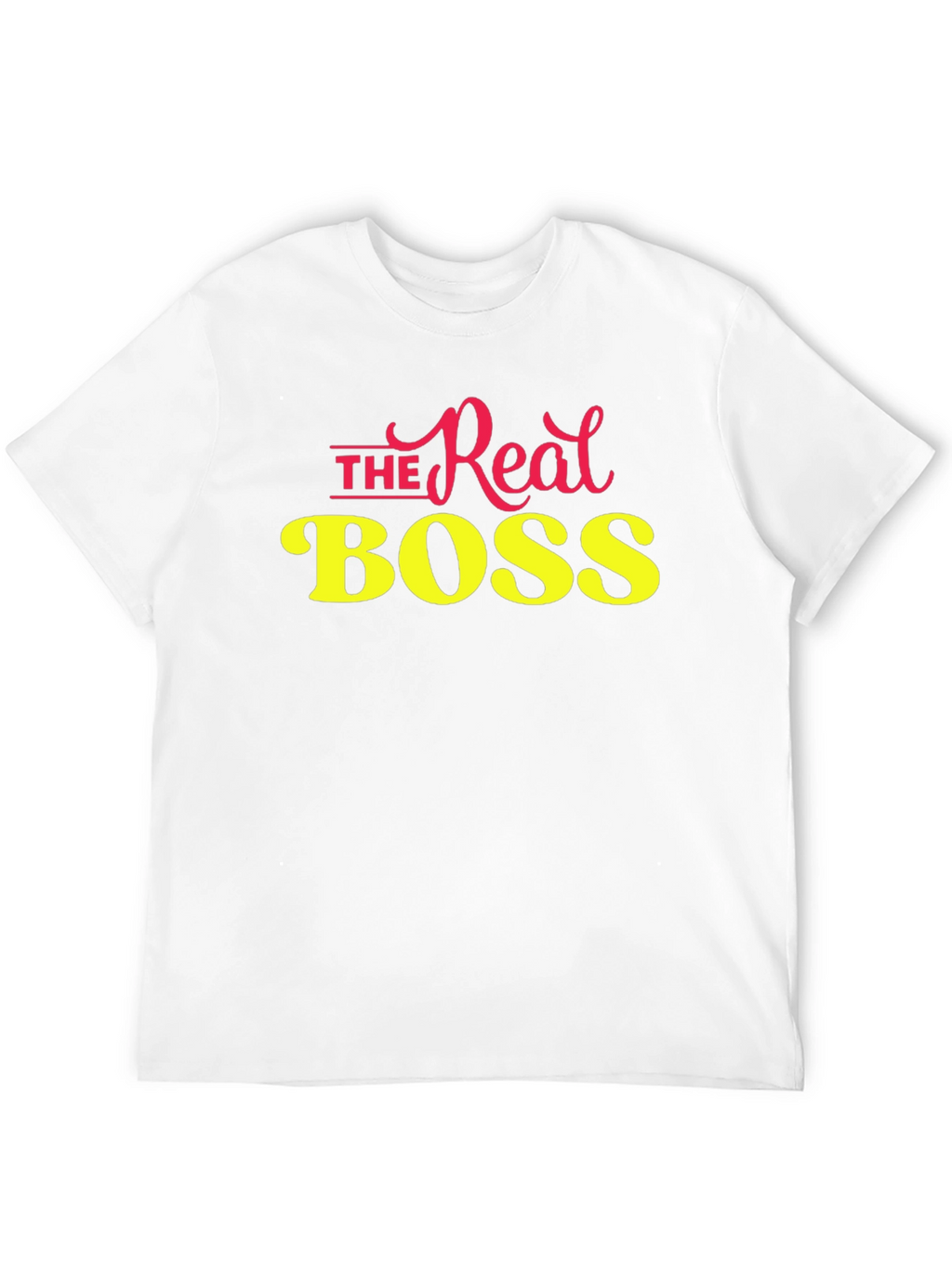 The Real Boss T-Shirt - Black Crew Neck Tee