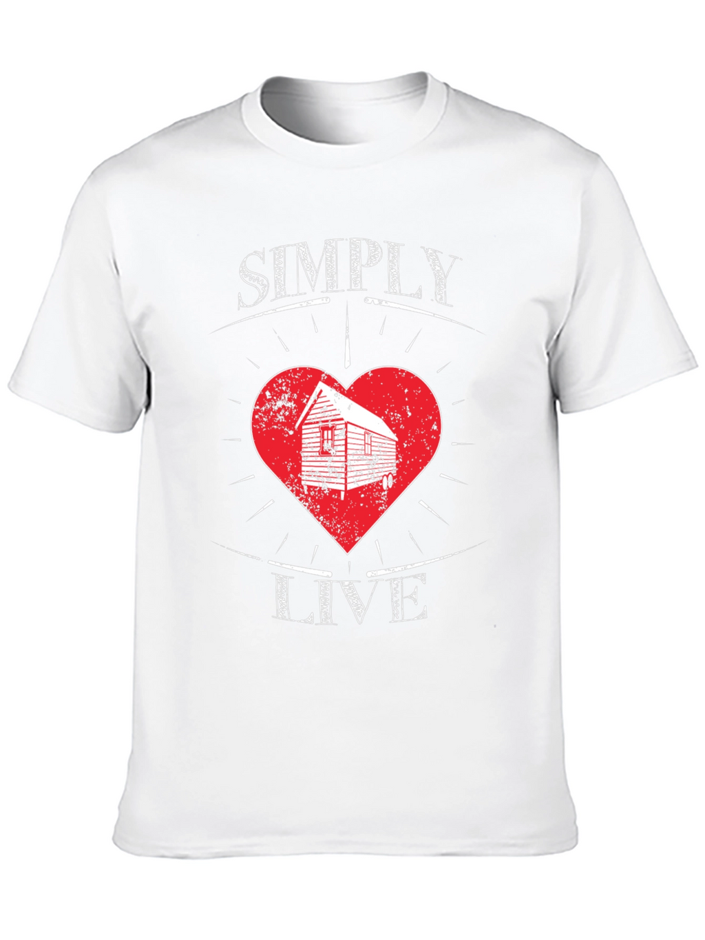 Simply Live Heart Graphic T-Shirt