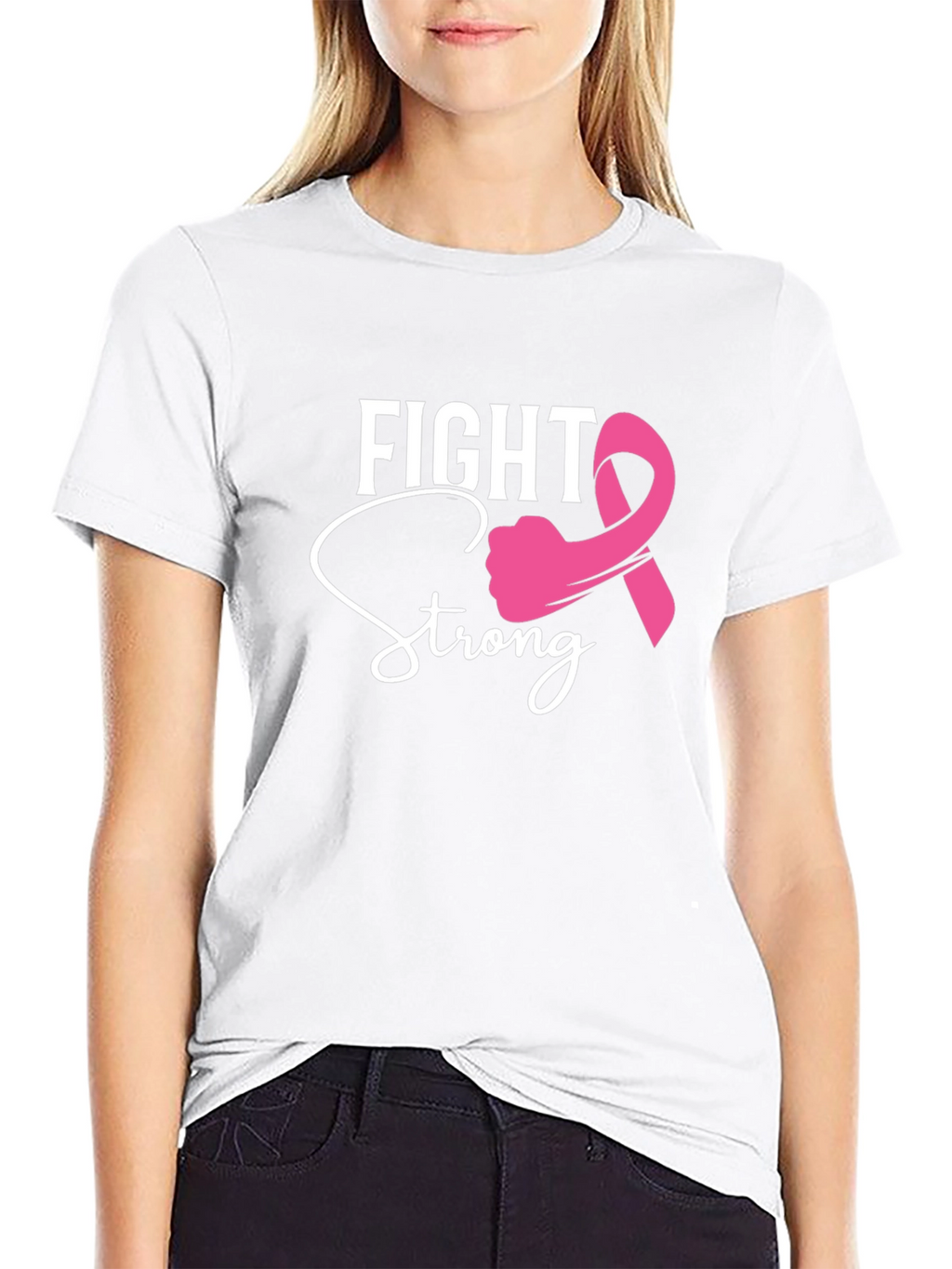 Fight Strong Breast Cancer Awareness T-Shirt