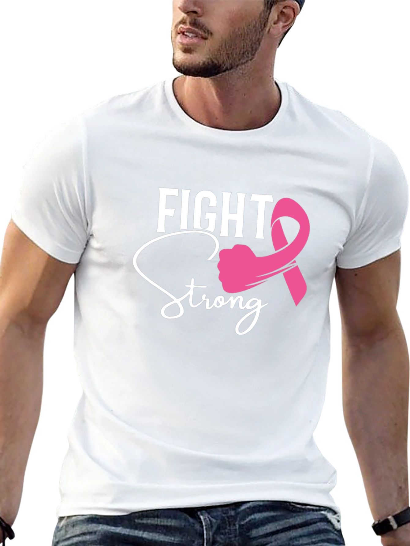 Fight Strong Breast Cancer Awareness T-Shirt