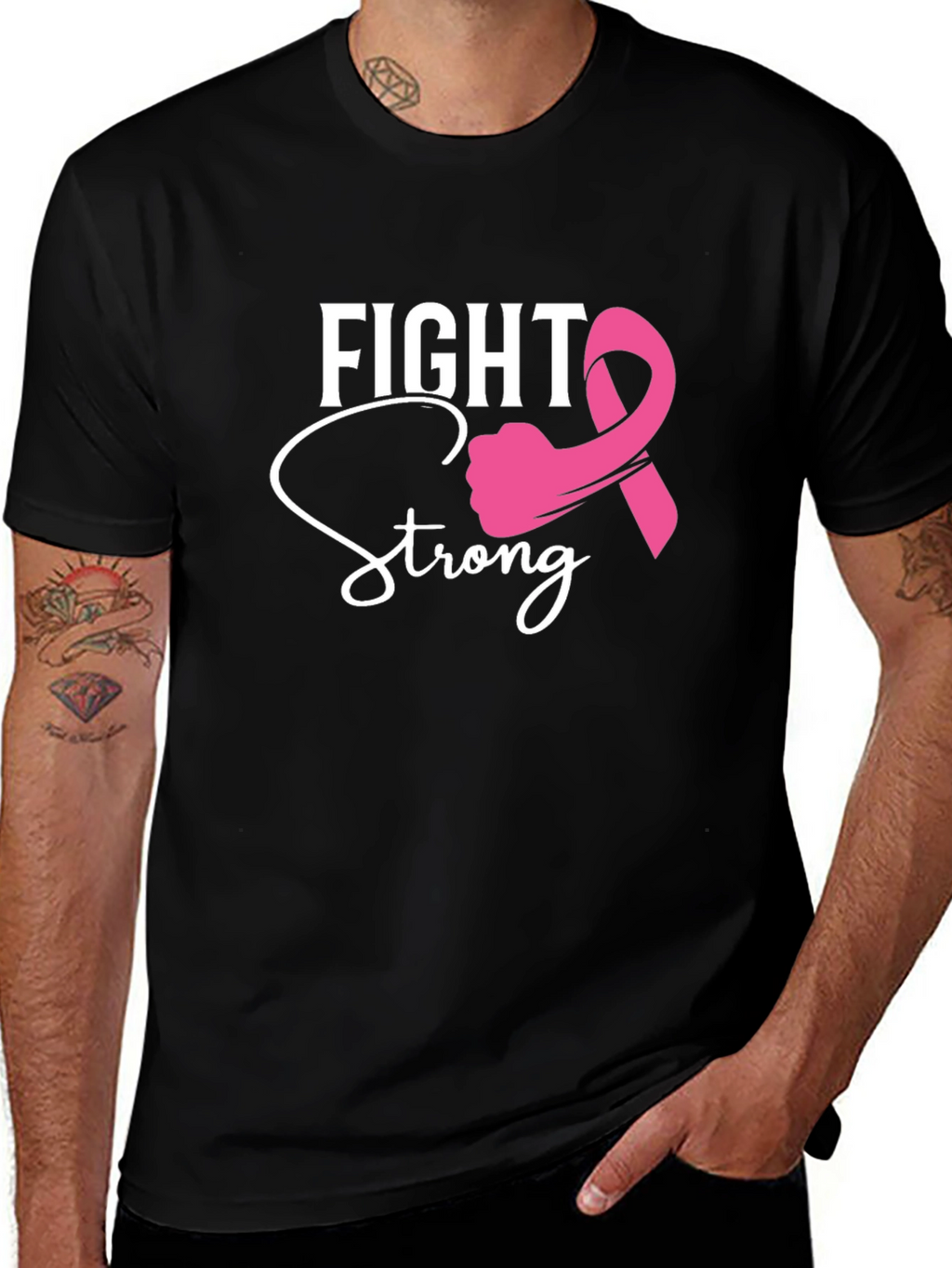 Fight Strong Breast Cancer Awareness T-Shirt