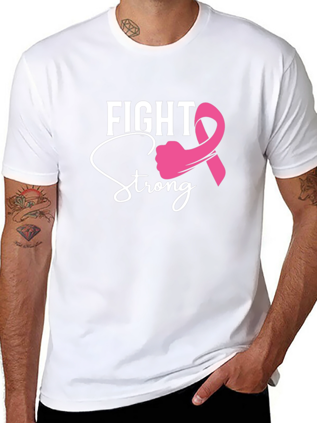 Fight Strong Breast Cancer Awareness T-Shirt
