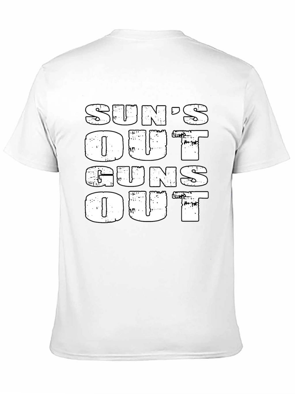 Suns Out Guns Out Black Graphic Tee