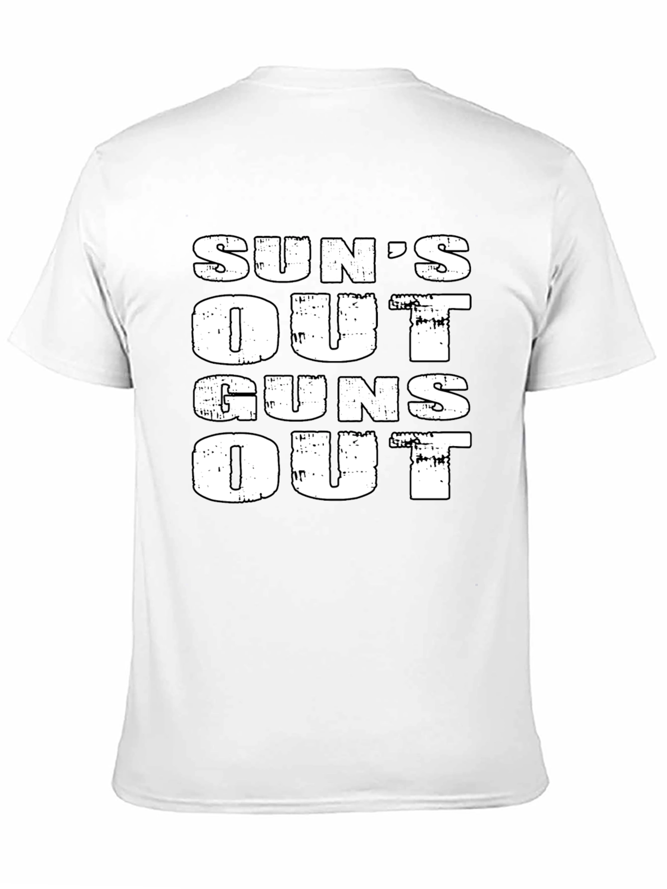 Suns Out Guns Out Black Graphic Tee