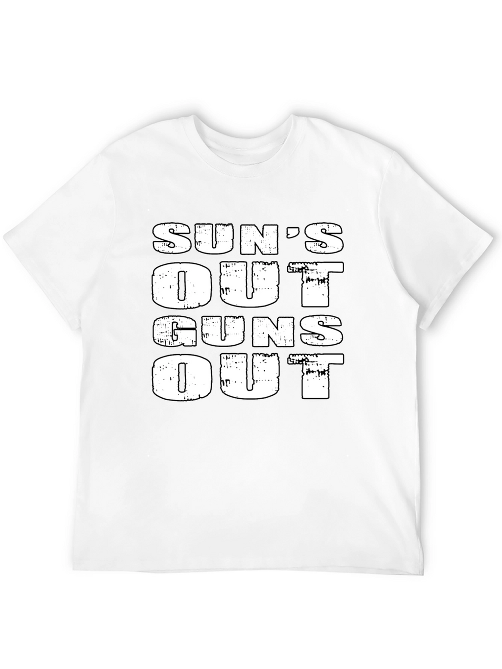 Suns Out Guns Out Black Graphic Tee