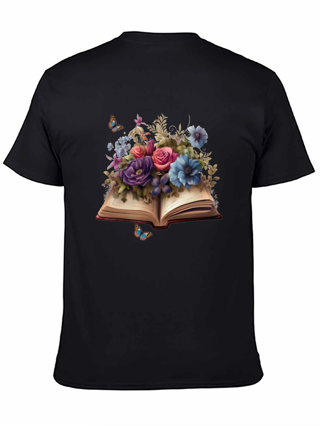 Floral Book T-Shirt: Literary Blooms Tee