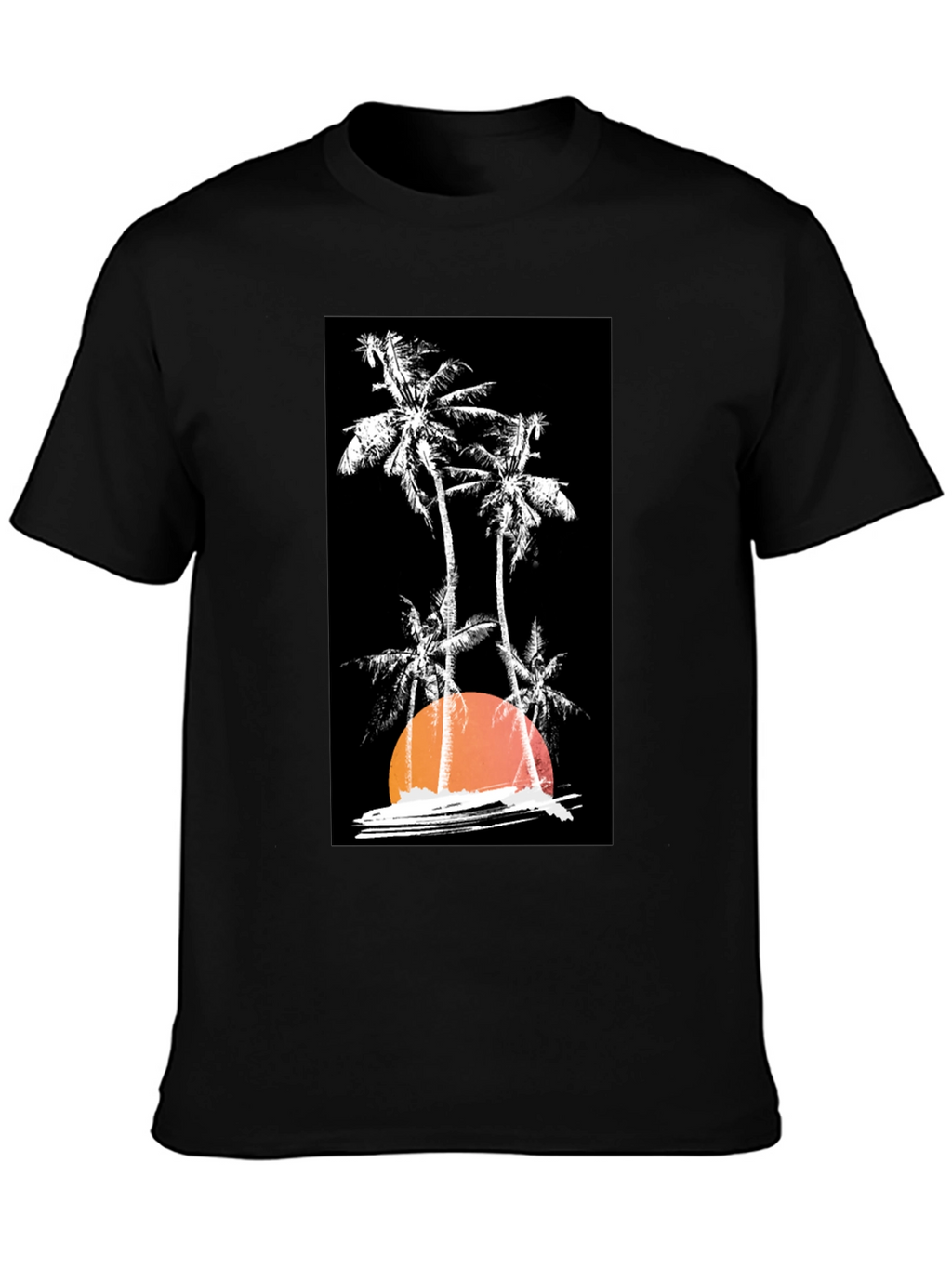 Sunset Palm Tree Graphic T-Shirt