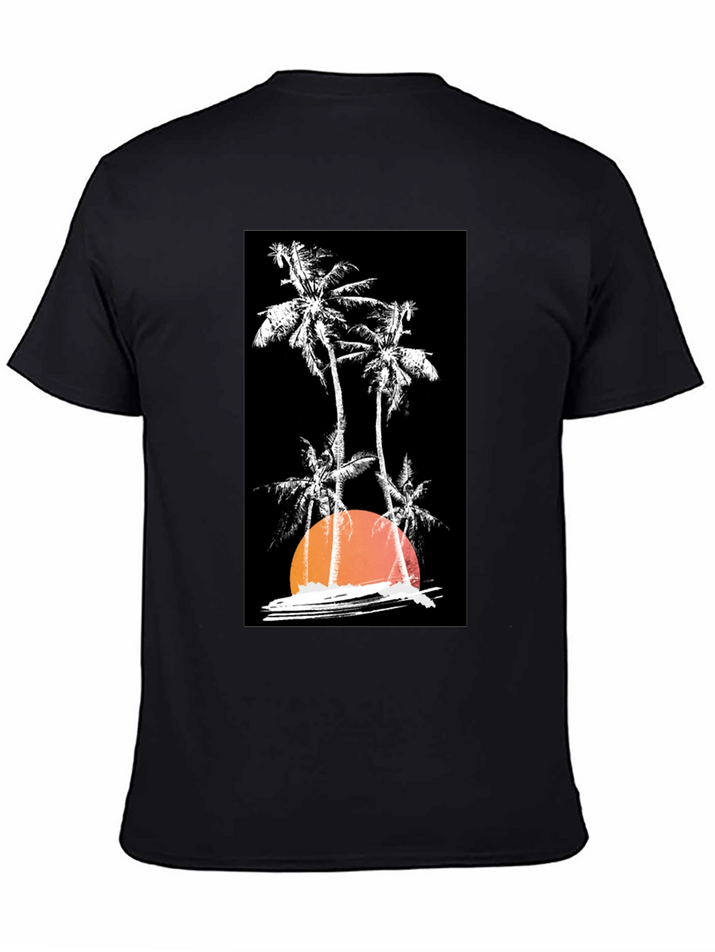 Sunset Palm Tree Graphic T-Shirt