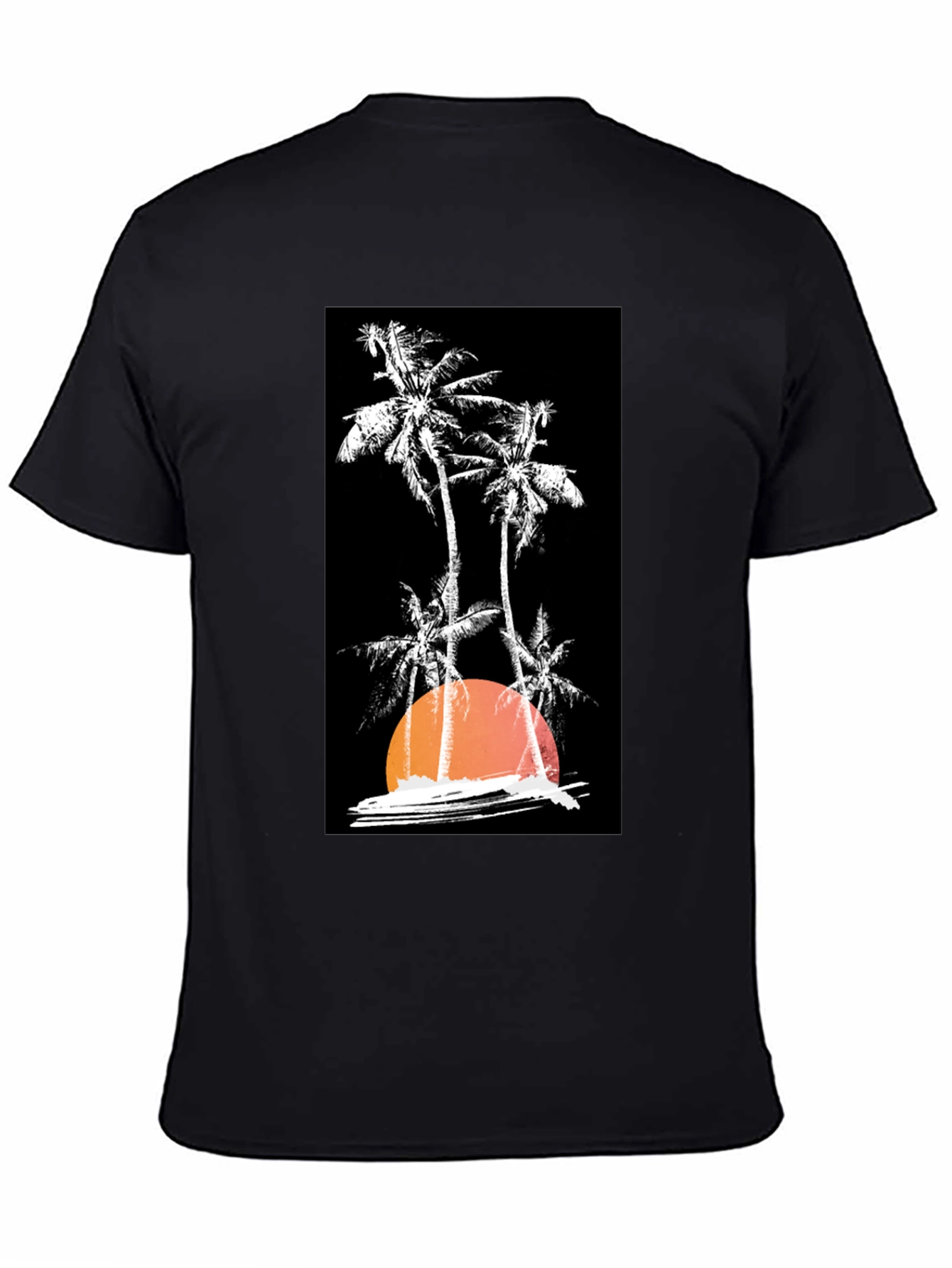 Sunset Palm Tree Graphic T-Shirt