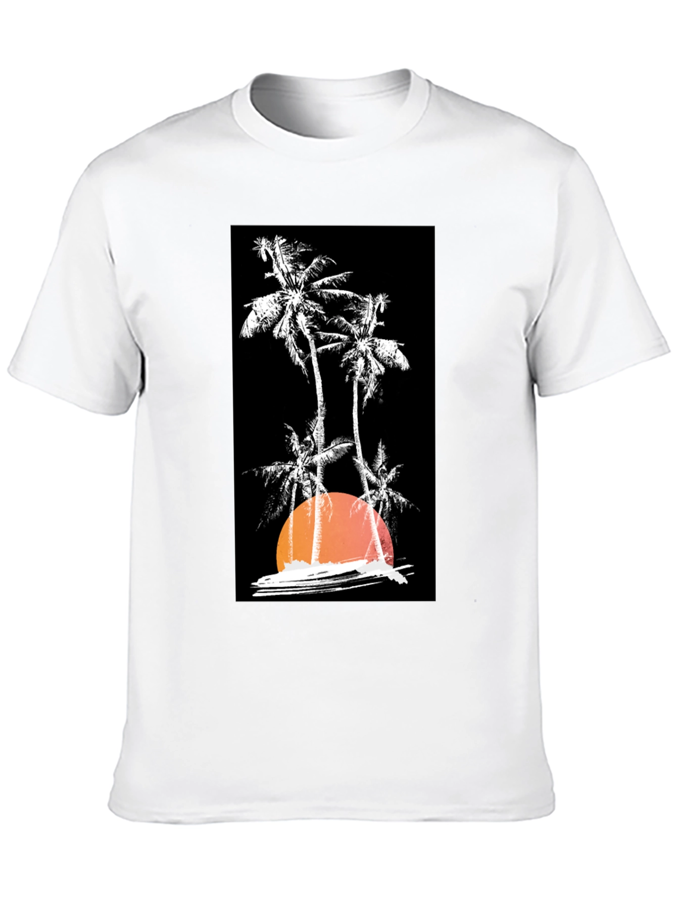 Sunset Palm Tree Graphic T-Shirt