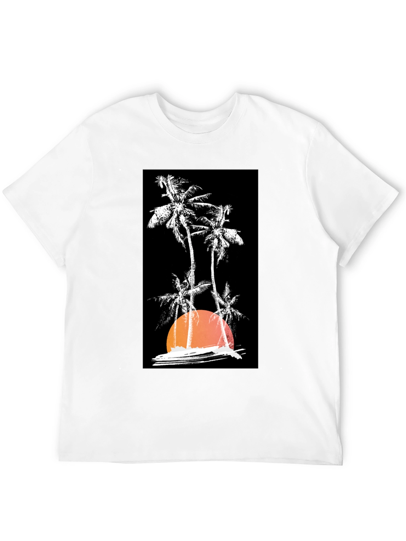 Sunset Palm Tree Graphic T-Shirt
