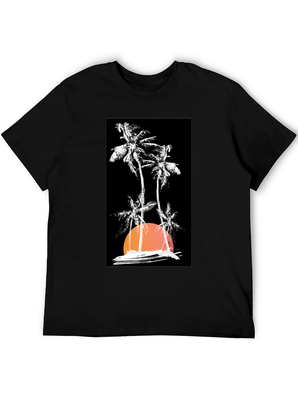 Sunset Palm Tree Graphic T-Shirt