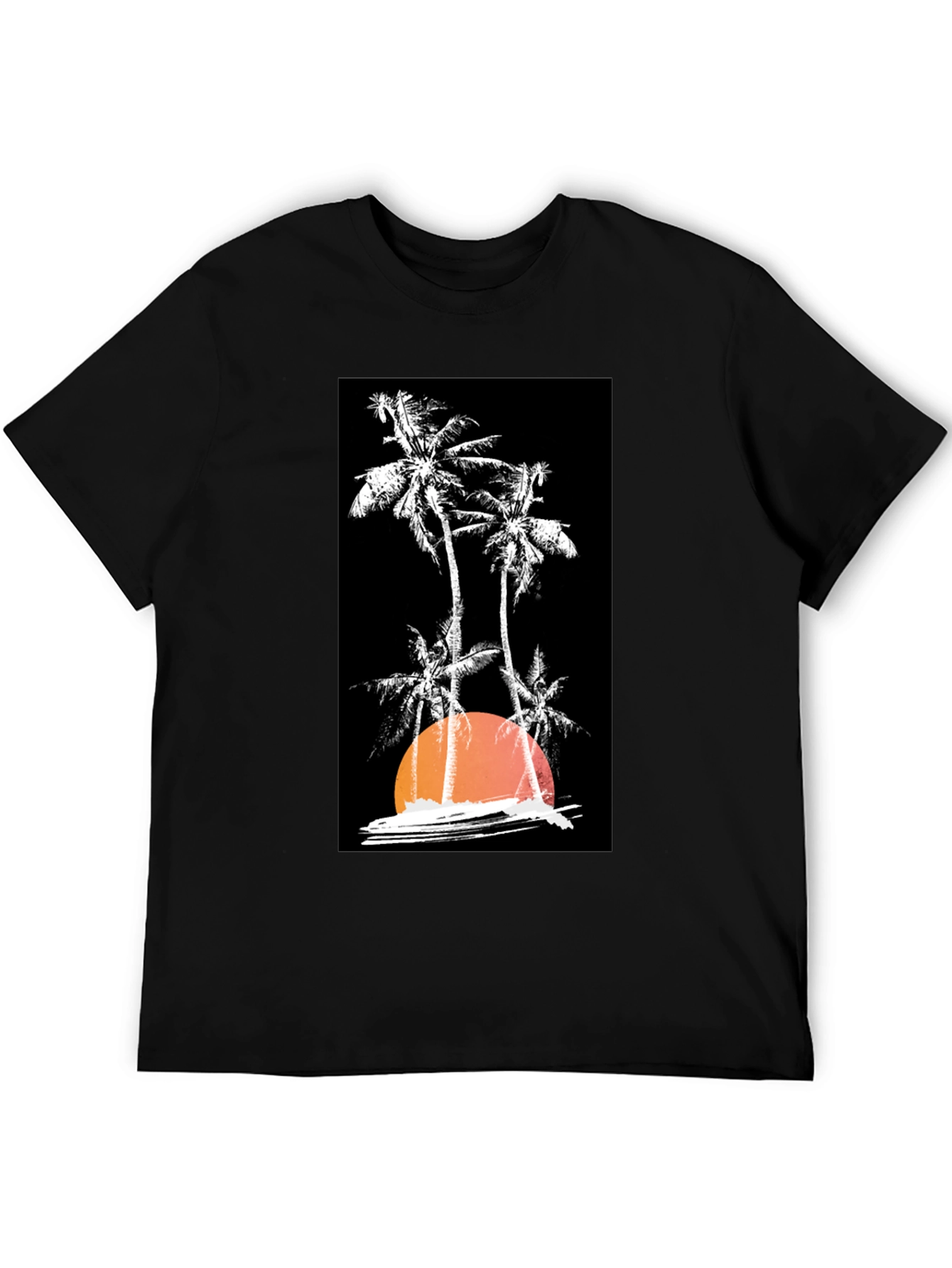 Sunset Palm Tree Graphic T-Shirt