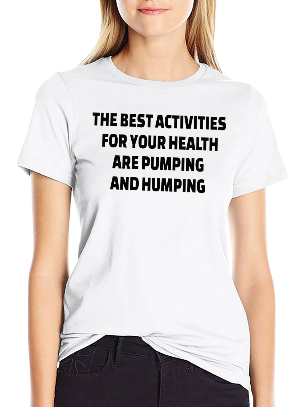 Humorous Pumping and Humping Health T-Shirt