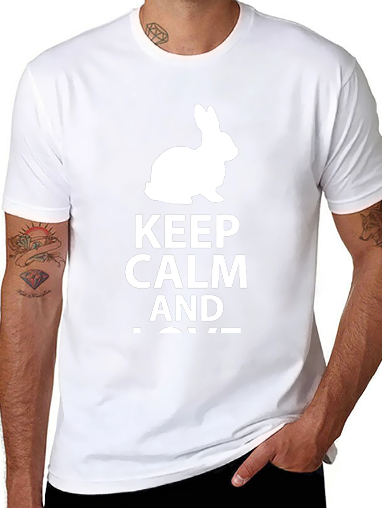 Keep Calm Rabbit Graphic Tee