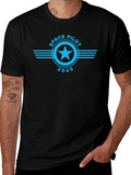 Space Pilot 2045 Black T-Shirt
