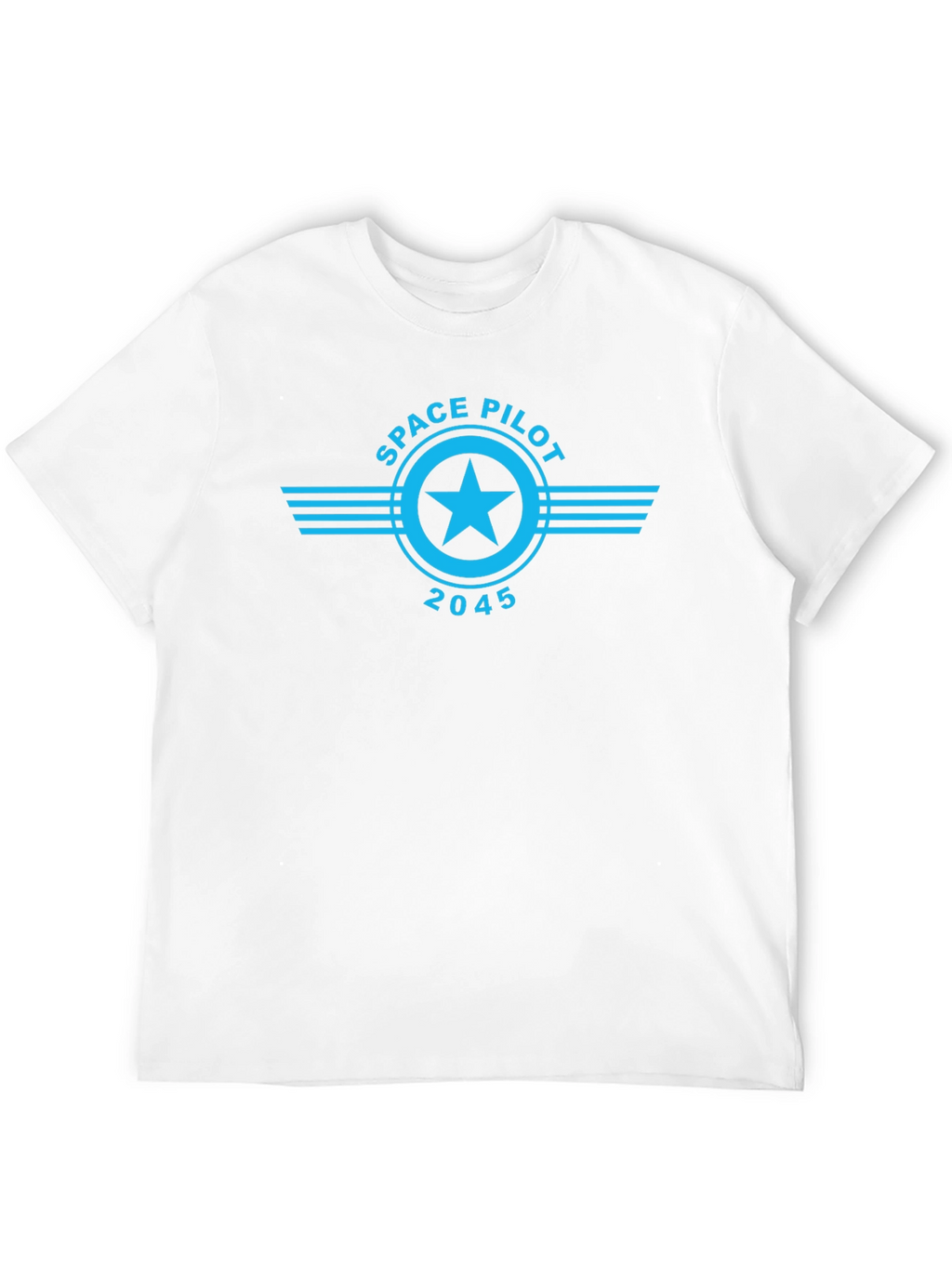 Space Pilot 2045 Black T-Shirt