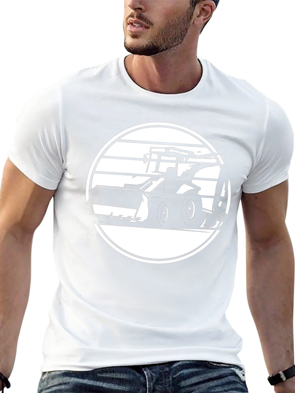 Black Bulldozer Graphic Tee
