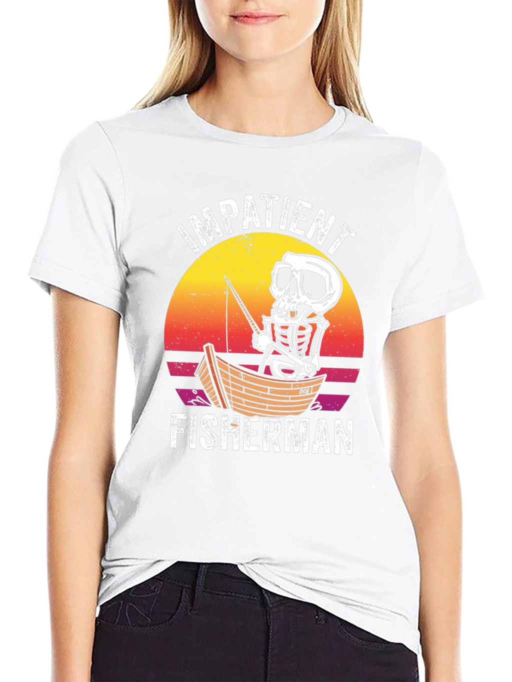 Impatient Fisherman Graphic T-Shirt
