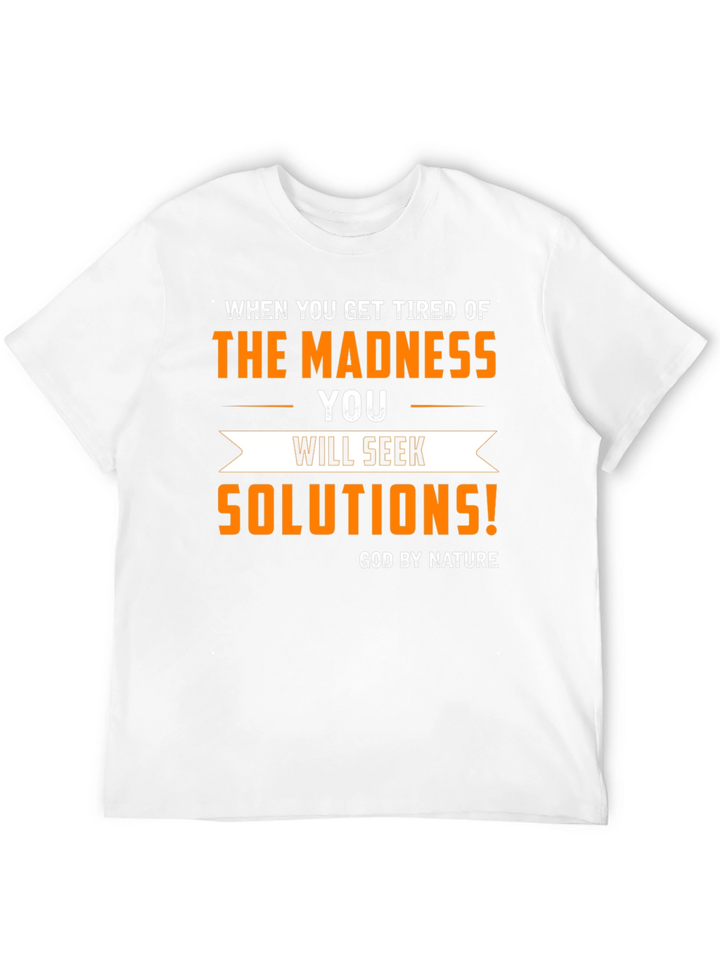 Madness Solutions Graphic Tee - Mens Black T-Shirt