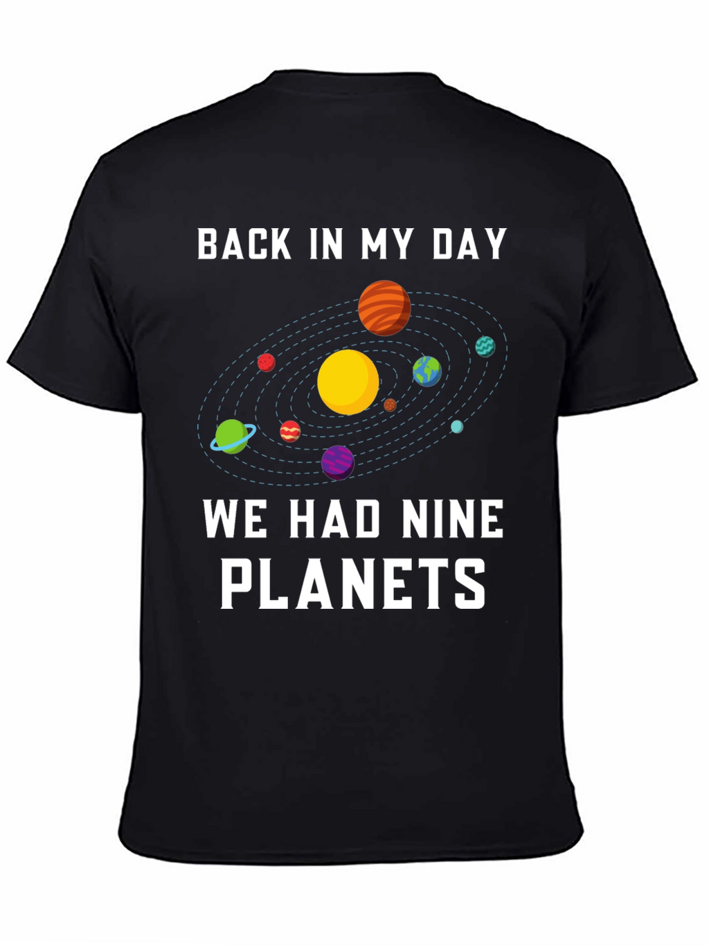 Nine Planets Retro Graphic T-Shirt