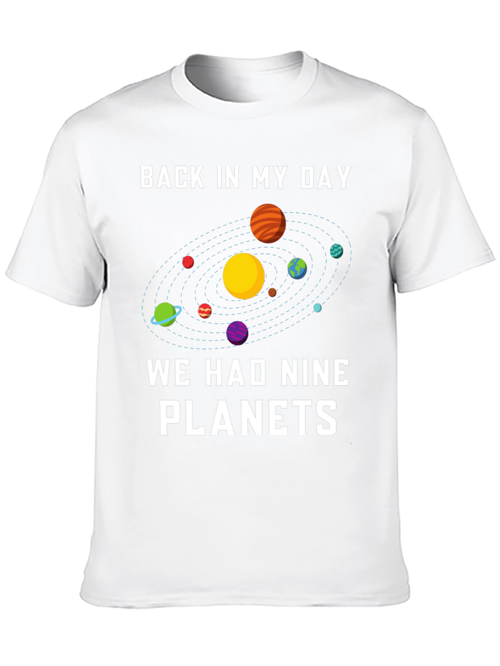 Nine Planets Retro Graphic T-Shirt