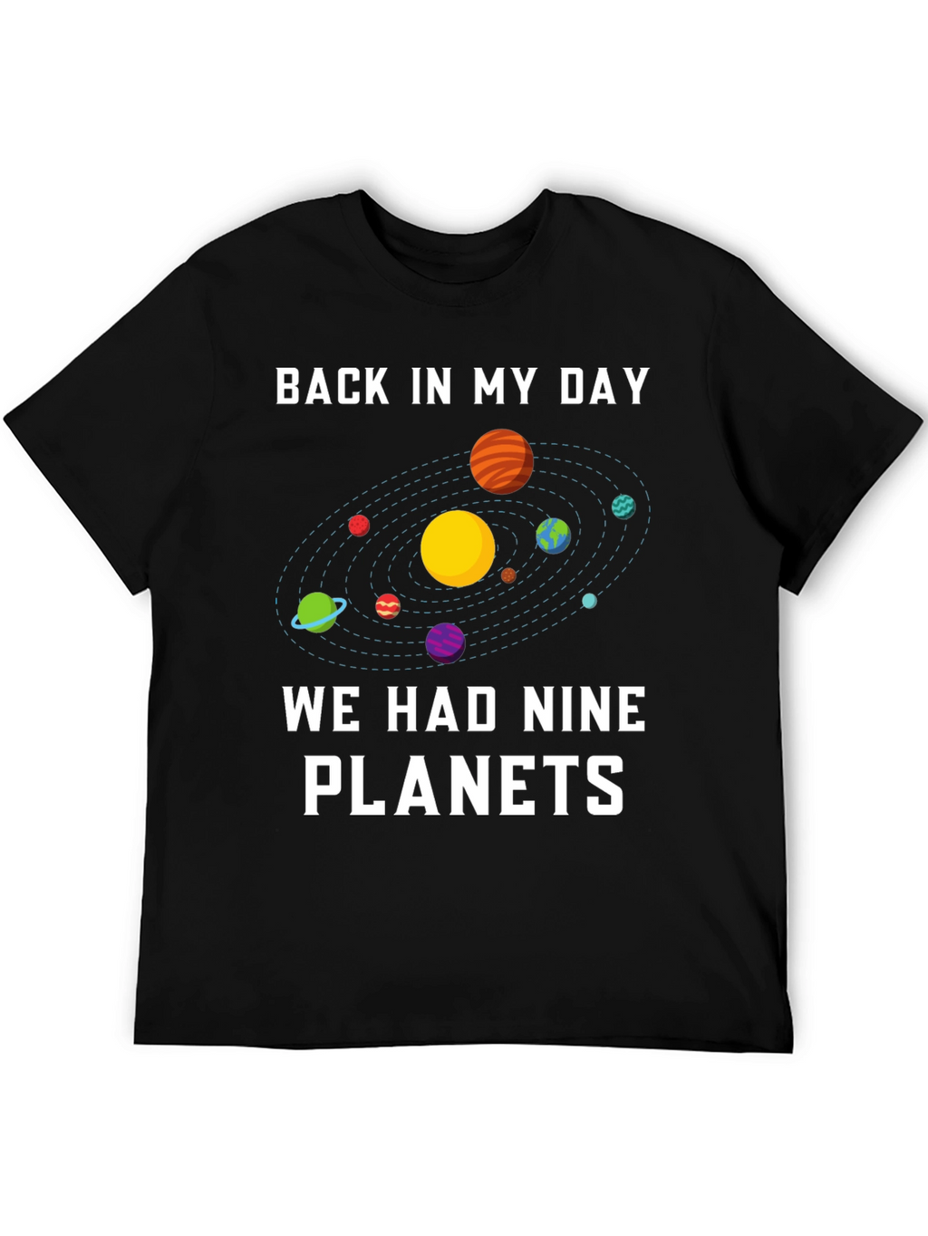 Nine Planets Retro Graphic T-Shirt
