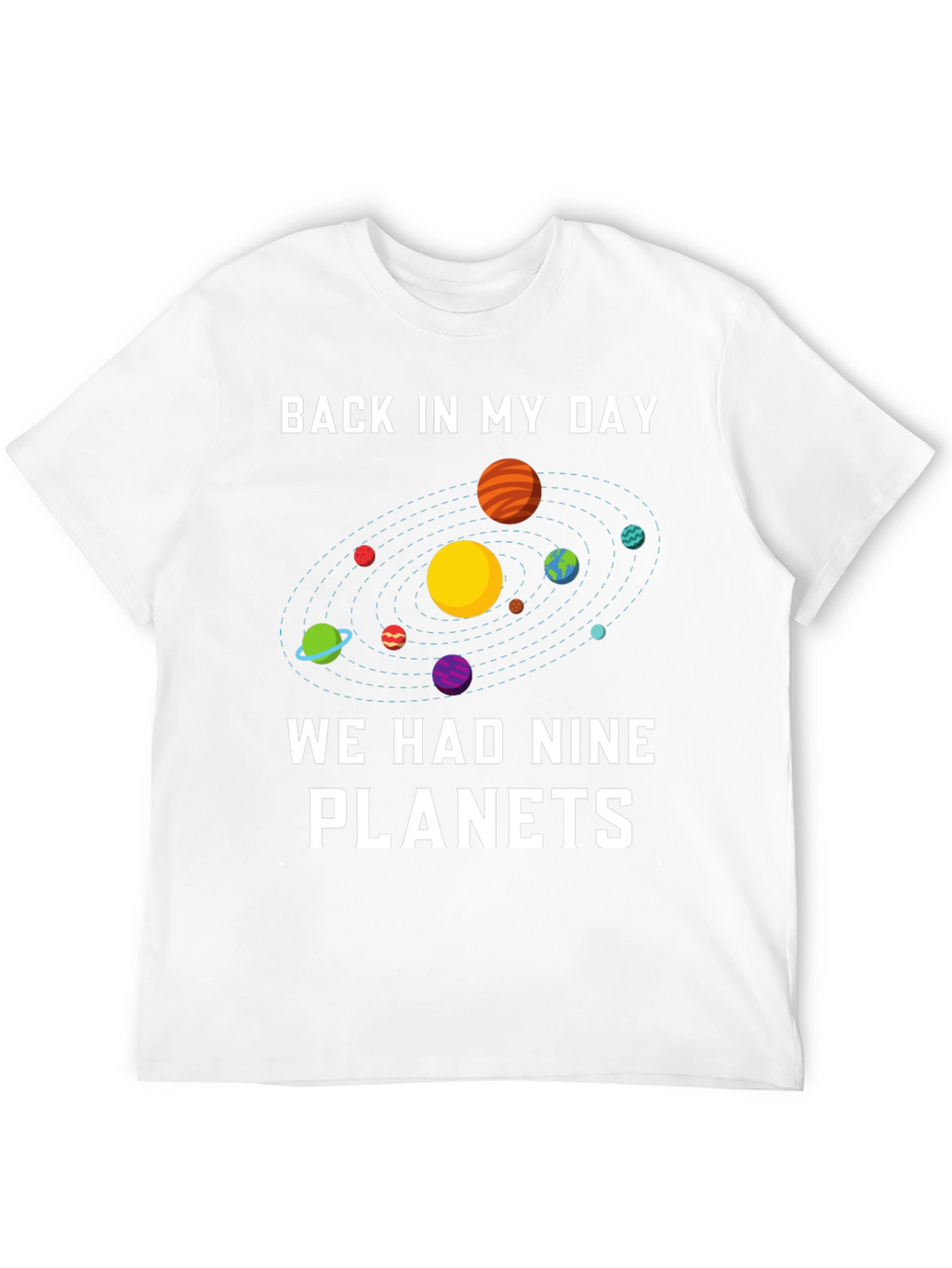 Nine Planets Retro Graphic T-Shirt