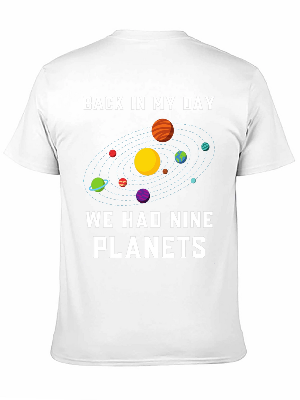 Nine Planets Retro Graphic T-Shirt
