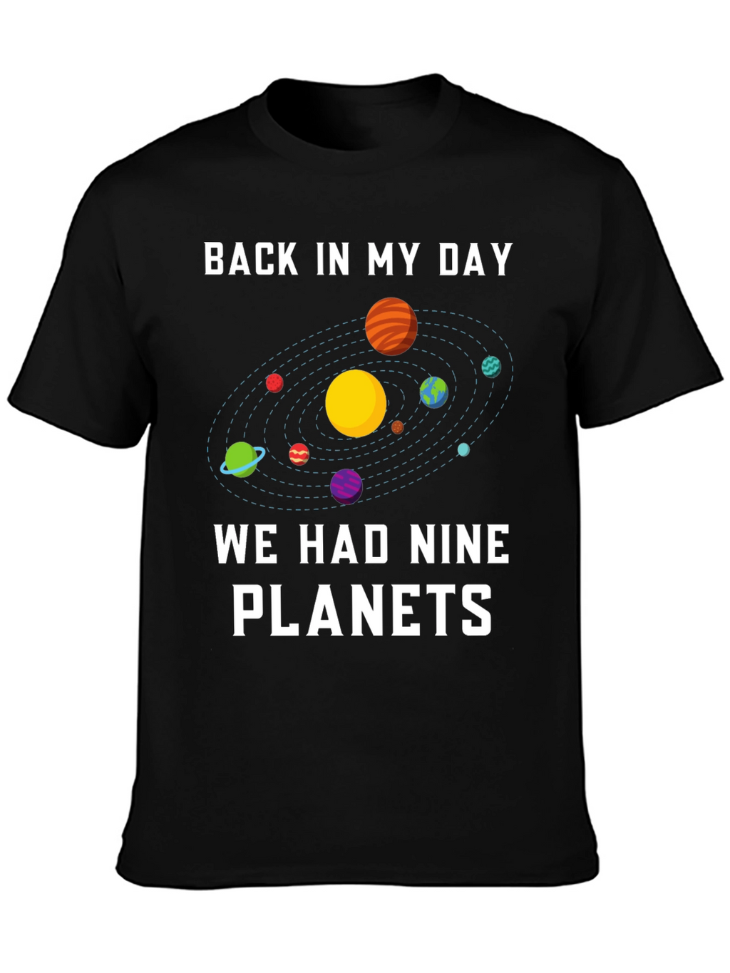 Nine Planets Retro Graphic T-Shirt