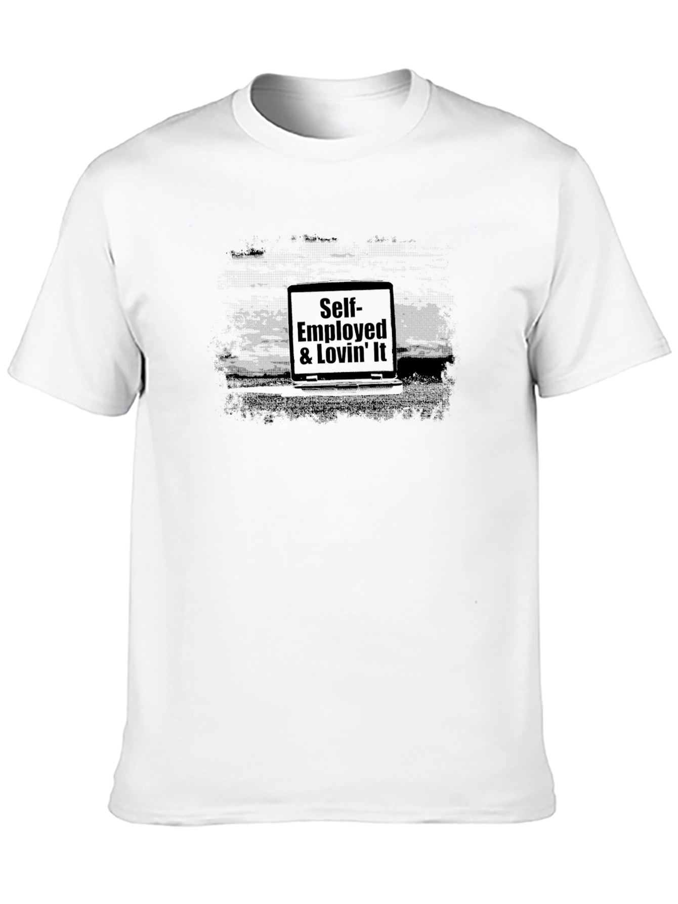 Self-Employed & Lovin It Black T-Shirt