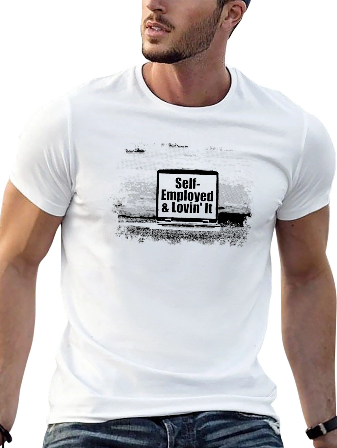 Self-Employed & Lovin It Black T-Shirt