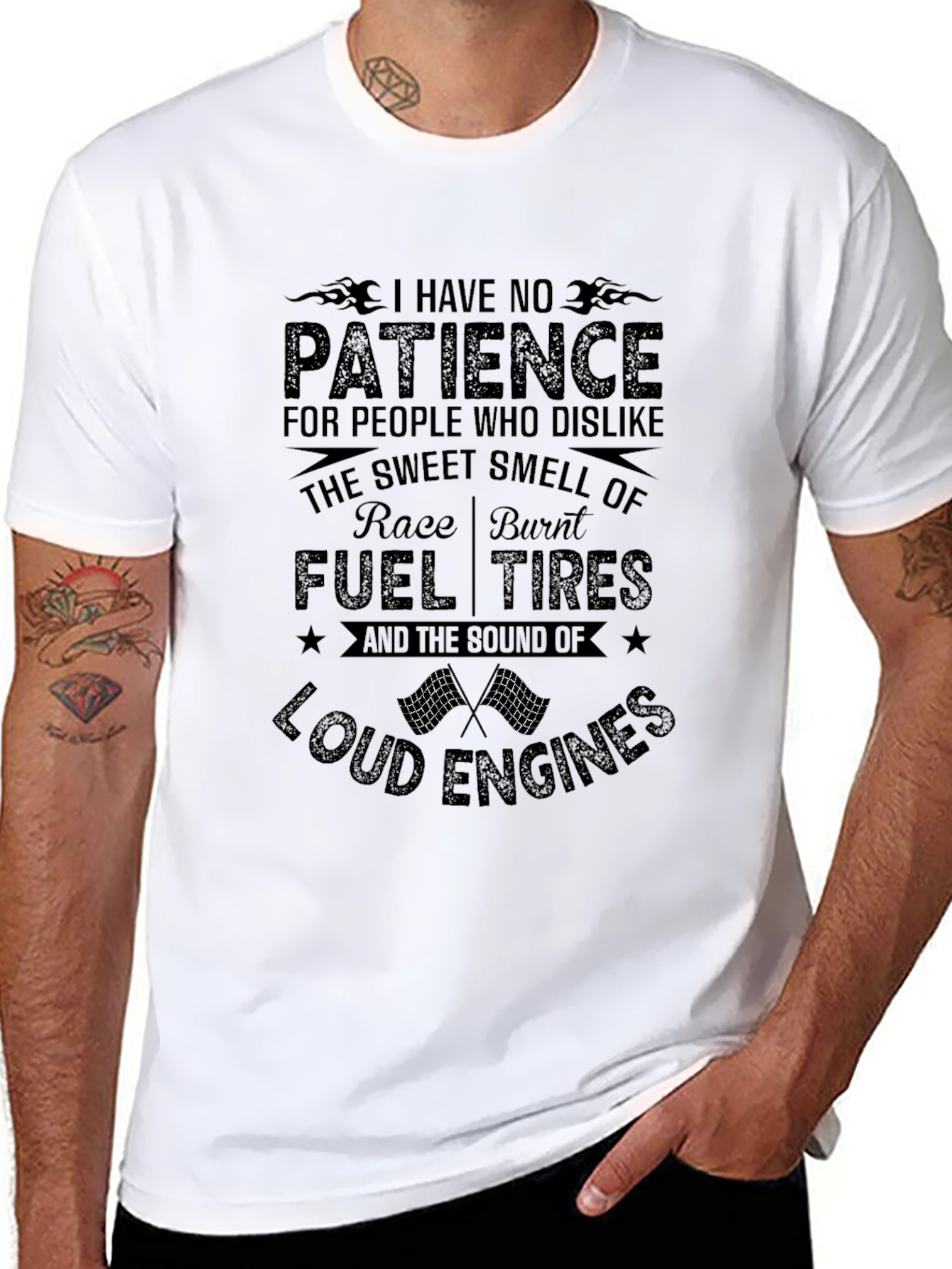 Race Car Enthusiast T-Shirt: No Patience
