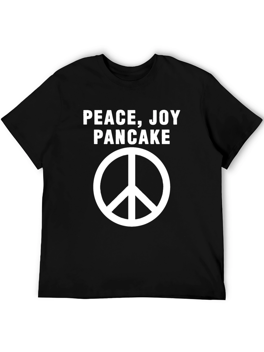 Peace Joy Pancake Graphic Tee - Soft Cotton Blend