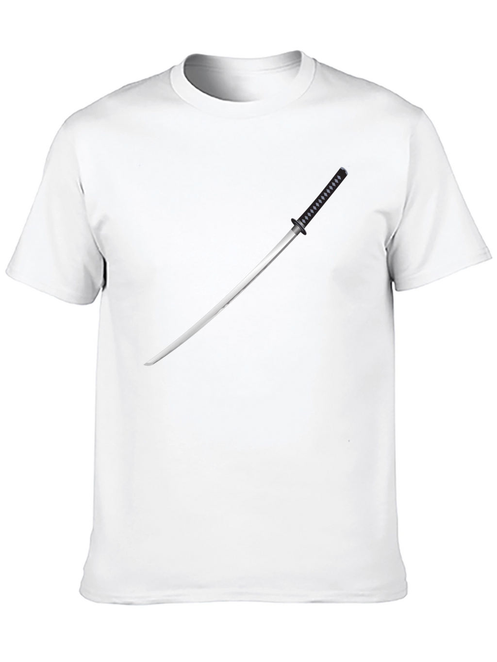 Samurai Sword Graphic Tee - Mens Black T-Shirt