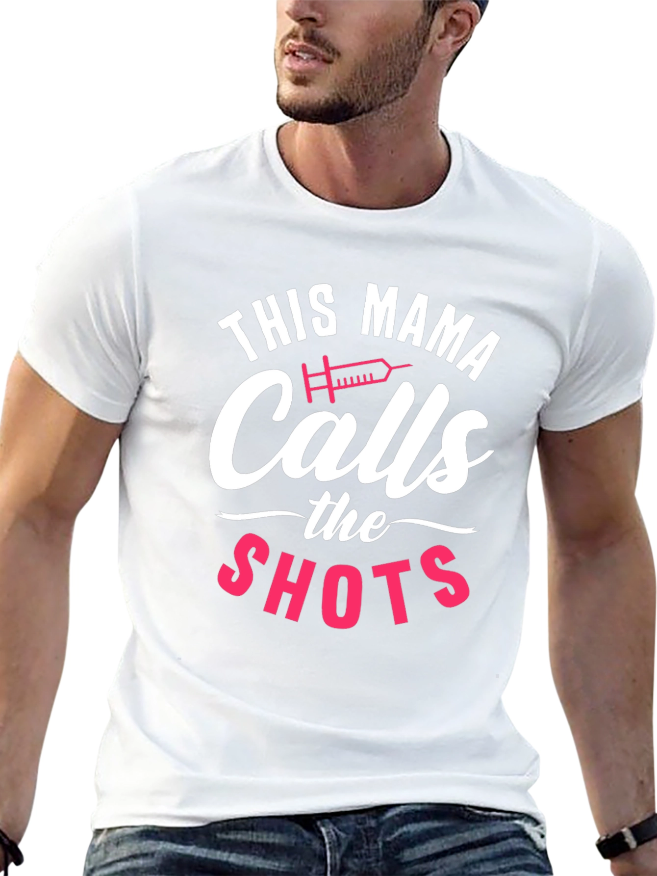 This Mama Calls The Shots Black T-Shirt