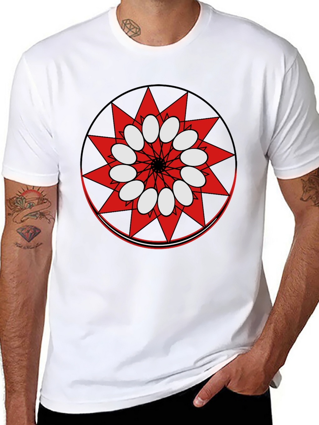 Geometric Mandala Graphic T-Shirt